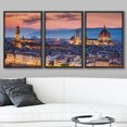 thumbnail image 2 of wall26 Framed Canvas Print Wall Art Set Cathedral Duomo Sunset in Florence, Italy Architecture &amp; Maps Cityscape Photography Realism Modern for Living Room, Bedroom, Office - 24"x36"x3 B, 2 of 5