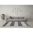 thumbnail image 3 of Ahgly Company Indoor Square Abstract Gray Modern Area Rugs, 6' Square, 3 of 4