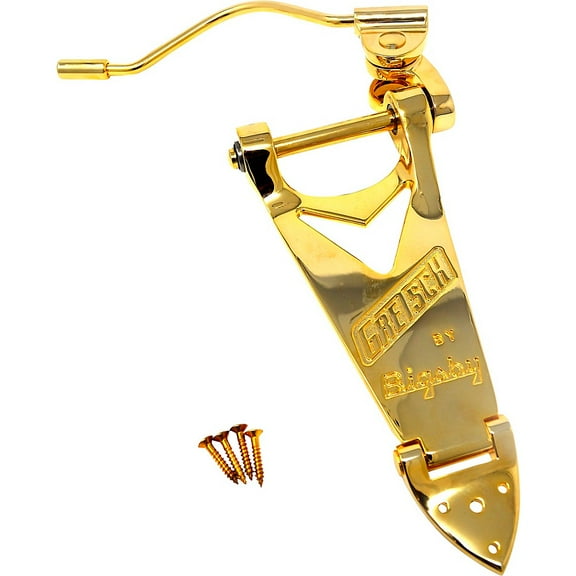 Bigsby® B6GW Gold Tremolo Tailpiece~Gretsch Logo~0060145100~USA~Brand New