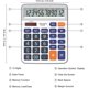 thumbnail image 5 of Calculadora electrónica de escritorio YONGSHENG minimalista 12 dígitos pantalla LCD grande, 5 of 5