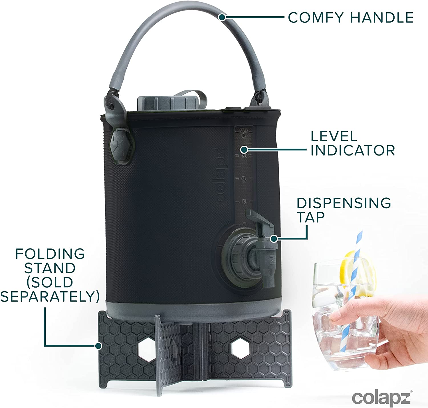 その他 colapz 2-in-1 Water Carrier &amp; Bucket Amazon.com : Colapz 2-in-1 Collapsible Camping Water