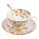 thumbnail image 1 of Coffee Cup Set Porcelain European Style Flower Pattern for Home Use 1Set, 1 of 4