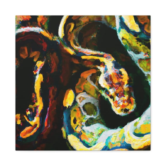 Ball Python Reflection 1940 - Canvas