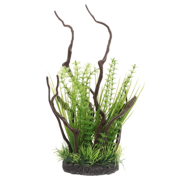 MLINS Realistic Artificial Fish Tank Plants for Aquarium Decoration Resin Material 3.94 Inches