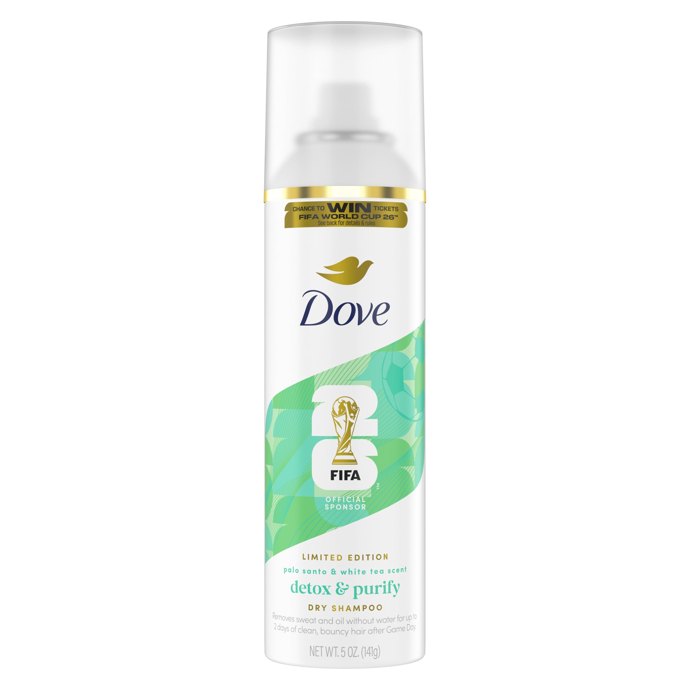 (3 pack) Dove Advanced Dry Shampoo Refresh & Revive Hair Without Water Detox & Purify Instantly Absorb Oil & Life Impurities, 5 oz