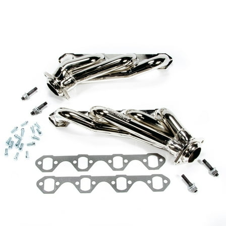 BBK Performance 1515 1-5/8 Shorty Headers Titanium Ceramic Coated Fits select: 1986-1993 FORD MUSTANG, 1985 FORD MUSTANG LX/GT