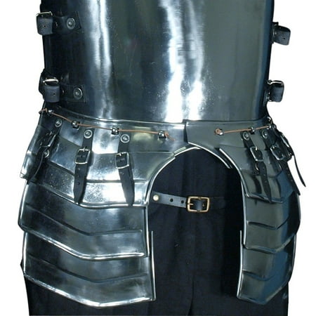 Armor Venue Medieval Merc Steel Tassets Waist Body Armour Silver One Size