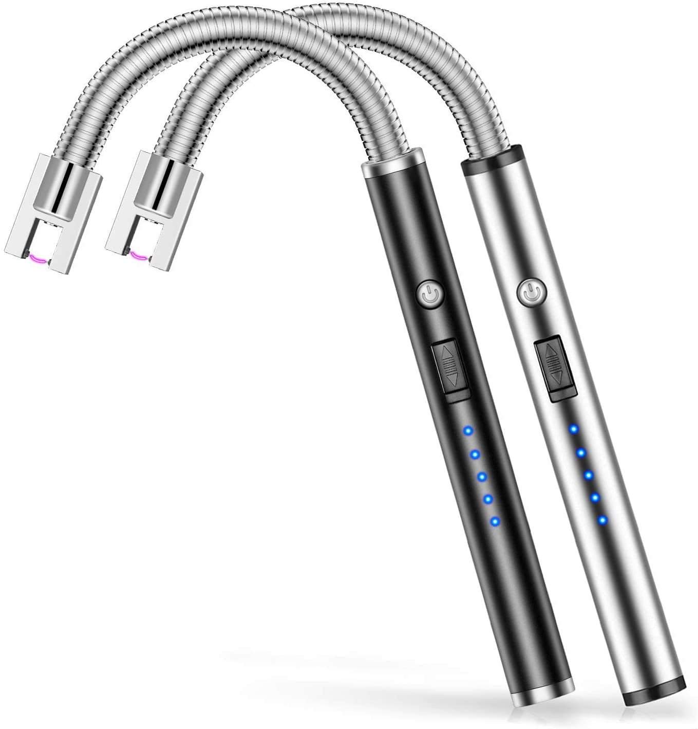 Candle Lighter,[2Pack] Rechargeable Electric Arc Lighter with 360