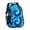 Blue and Black, variant on Blue and Black Tie Dye Pattern Backpack for School, Cute School Bag with Adjustable Shoulder Straps and Padded Back, 16.9"x12.6"x5.9"