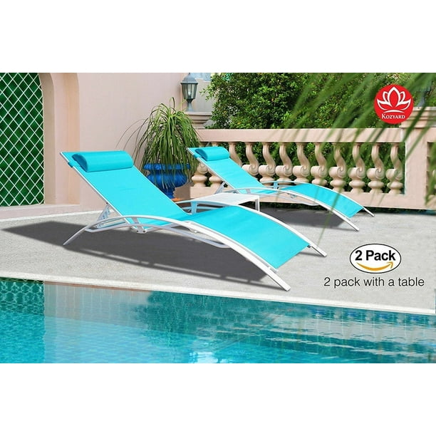 Kozyard KozyLounge Elegant Patio Reclining Adjustable Chaise Lounge
