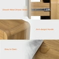 thumbnail image 7 of Modern Wood 3-Drawer Dresser with Curved Profile Design, Mid Century Dresser Organizer Storage for Bedroom,Living room, Entryway, 7 of 7