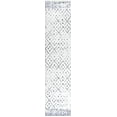 thumbnail image 3 of JONATHAN Y MOROCCAN HYPE 2 x 10 Runner Rug, Juba Moroccan Geometric Diamond - Ivory/Gray, MOH508A-210, 3 of 9