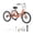 24" 7Speed Orange, variant on KFFKFF Adult Tricycle Non-Foldable 26-Inch 1-Speed 3-Wheel Cruiser Bike with Cargo Basket, and Durable Double-Wall Rims, Carbon Steel Shopping, Picnics, and Daily Use by Women, Men, and Seniors, Blue