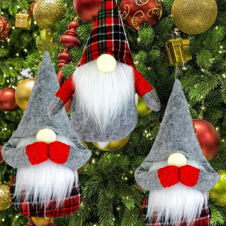The New Christmas Decorations Old People Small Pendant, Christmas Tree  Accessories Cloth Small Pendant Gifts 4pcs - AliExpress