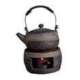 thumbnail image 1 of Calentador de té con soporte para velas, estilo retro, de cerámica japonesa, para tetera de kung fu Calentador de té y olla A, 1 of 9
