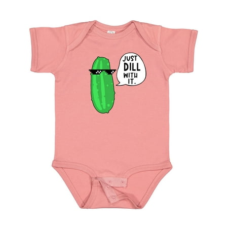 

Inktastic Just Dill with It Chill Dill Pickle in Sunglasses Gift Baby Boy or Baby Girl Bodysuit