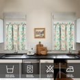 thumbnail image 4 of Kitchen Curtains 36 Inch Short - 3 Panel Set, Seashell Starfish Nautical Print, Rod Pocket Window Curtain for Tropical Beach Farmhouse, Sea Coral Cute Design, Easy Wash, 4 of 6