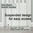 thumbnail image 5 of 38" x 80" 4-Lite Paneled PVC/Vinyl Accordion Door, 5 of 7