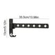 thumbnail image 3 of Tendedero plegable de pared negro mate | Gancho de aleación de aluminio que ahorra espacio | Percha ligera y duradera para armarios de baño y espacios pequeños, 3 of 6
