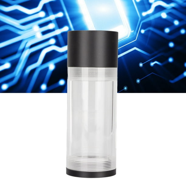 Depósito De Refrigeración Por Agua, Longitud 14cm, 4 Orificios, Diámetro 50mm, Mecanizado CNC, Rosca G1/4, Tanque De Refrigeración Por Agua Acrílico Para PC