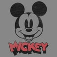 thumbnail image 2 of Boy's Mickey & Friends Mickey Mouse Retro Headshot  Performance Graphic Tee Charcoal Heather Medium, 2 of 4