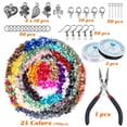 thumbnail image 2 of 1073 Pcs Crystal Jewellery Making Kit Natural Gemstone Chip Beads Irregular Crushed Crystal Pieces 5-7mm Stone Bead Drilled Beads, 2 of 7