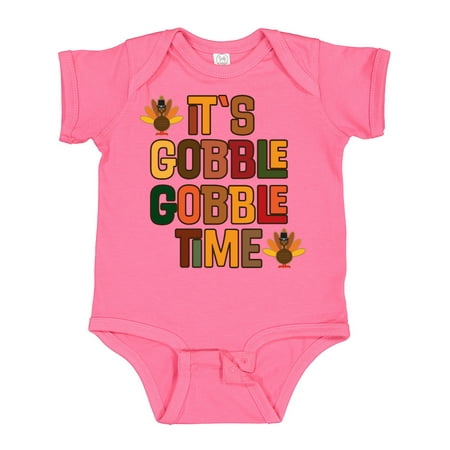 

Inktastic Thanksgiving Gobble Time Turkey Gift Baby Boy or Baby Girl Bodysuit
