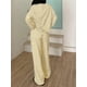 thumbnail image 3 of Pijamas de rayas for mujer, conjuntos de 2 piezas, camisetas de manga larga, pantalones anchos con cordón, conjuntos a juego, conjuntos de estar en casa, 3 of 7