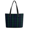 thumbnail image 2 of Scottish Tartans-Scotland Clans Woman Leather Handbags Large Tote Bag Fashion Portable Handbags With Zipper, 2 of 7