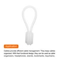 thumbnail image 4 of Magnetic Cable Clips 4.3 Inch x 0.6 Inch White for Home, Kitchen, Office, 10 Pcs, 4 of 5