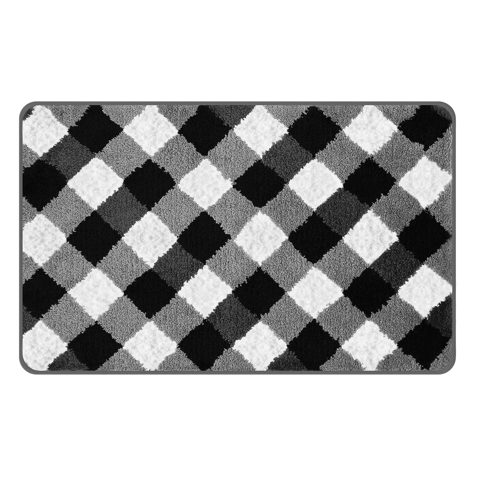 Tinksky Washable Entrance Mat Antislip Indoor Floor Mat Absorbent Throw Rug for Entryway