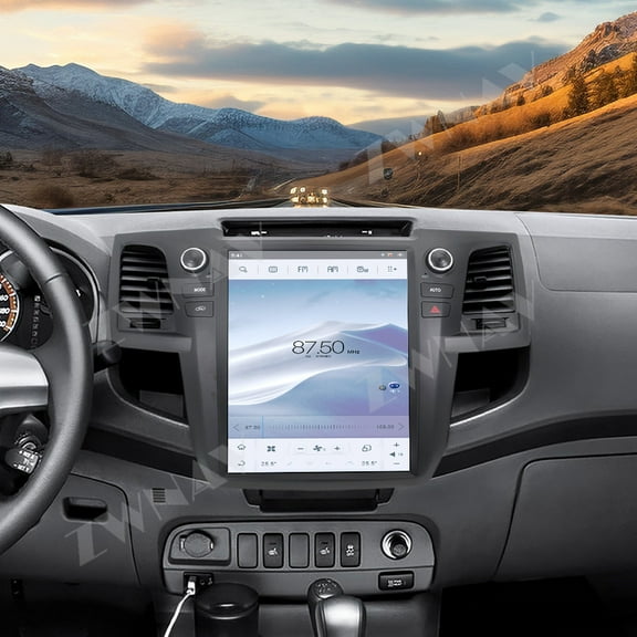 ZWNAV 12.1 inch Tesla style screen car radio player for Toyota Fortuner 2007-2015 Android head unit IPS touch screen car GPS navigation multimedia player