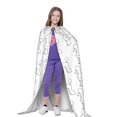 thumbnail image 4 of Honeii Poodle Dog Print Poncho Cape, Cloak Coat, Snuggly Hooded Wearable Blanket, Hooded Cape For Teenagers,Halloween Costumes-, 4 of 7