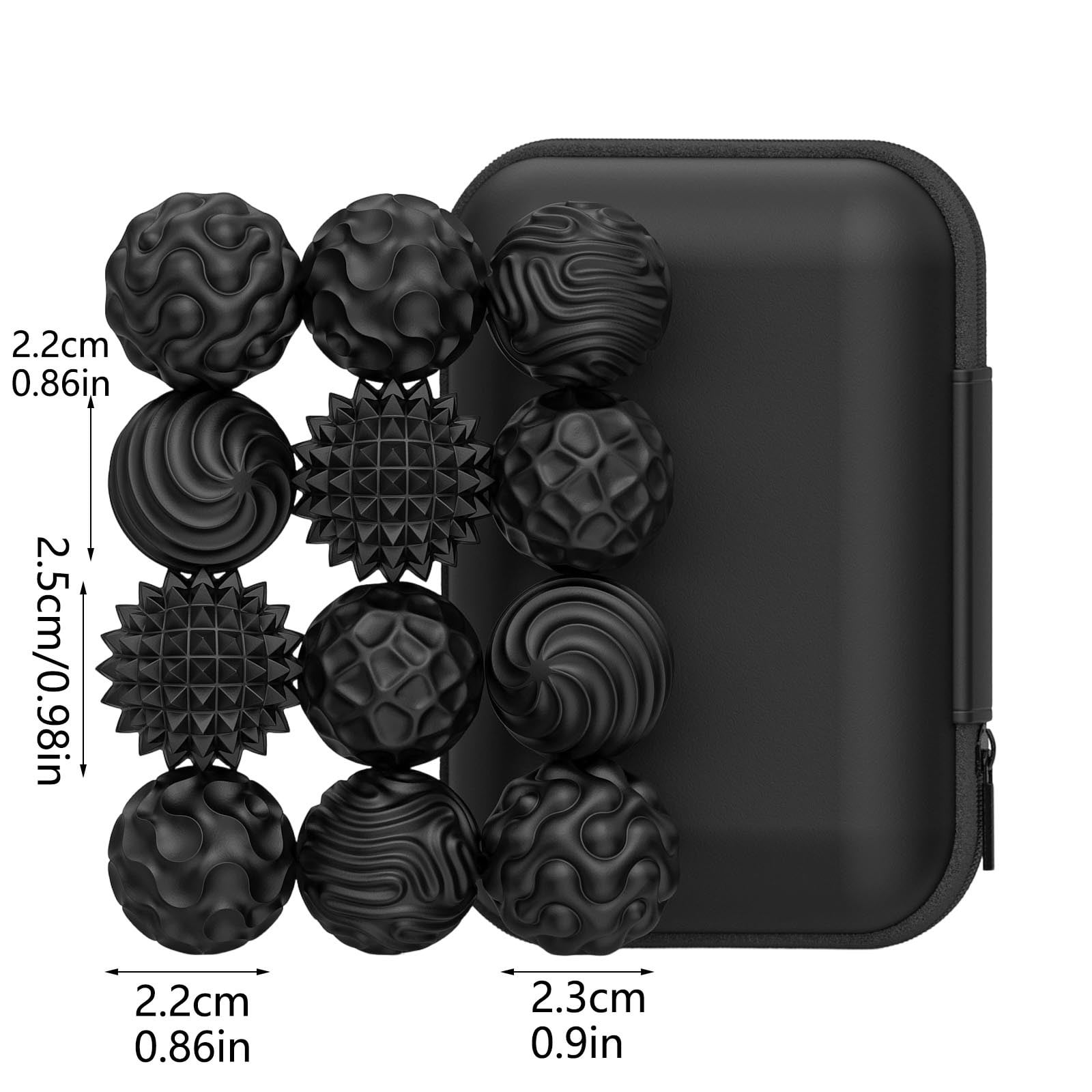 Silicone Fidget Balls - New Fidget Toys Stress Balls For Adults Sensory Stone Travel Toys For Calming,Autism And Adhd,Gifts For Teens