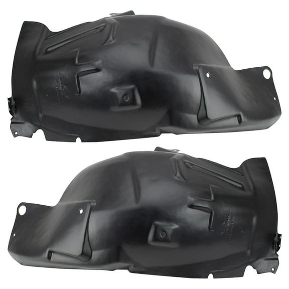 TRQ Front Inner Fender Liner Set Fits Select 2010-2014 Ford Mustang FO1248141 FO1249141