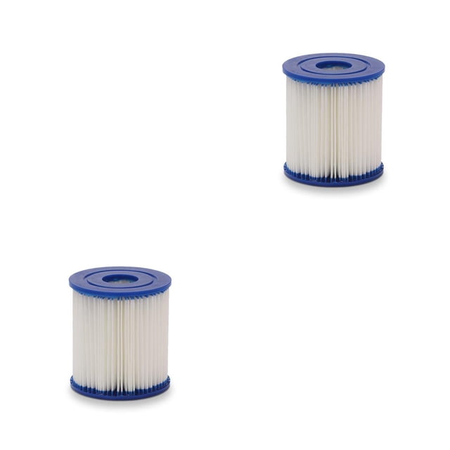 ZLight Recharge de Filtre de Piscine Gonflable en Polyester Portable pour Spa et Jacuzzi, Filtres de Pompe, Réparation, Entretien, Pièces de Remplacement, Type I, Ensemble de 2