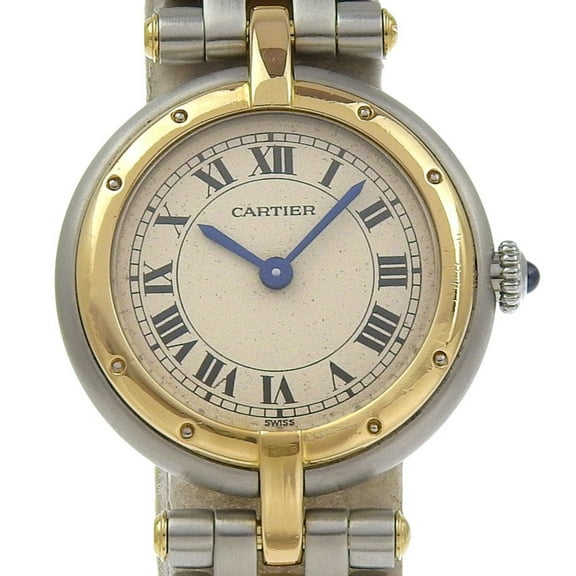 Pre-Owned Cartier Panthère SM 1 Row Watch, caliber 157, 84084242, stainless steel... (Good)