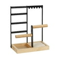 thumbnail image 1 of Estante de Torre de Joyería de 4 Niveles Soporte de Joyería Duradero con Bandeja para Aretes y Agujeros para Collares Pulseras ANGGREK  Otros, 1 of 8