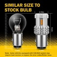 thumbnail image 4 of AUXITO Amber Yellow 1157 2057 2357 7528 BAY15D LED Bulb Replacement for Turn Signal Light, Brake Lights, Tail Lights, Blinker Lights, Side Marker Light Extremely Bright , Pack of 2, 4 of 7