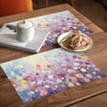 thumbnail image 5 of Placemats Set of 4, Full Abstract Plant Placemats Set of 4, Blue Daisy Spring Cute Flowers Tablemats Placemat Table Decoration for Kitchen Table Dinner Party Home Decor Indoor Outdoor 13x19 Inch, 5 of 8