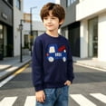 thumbnail image 6 of LONKITO Boys Long Sleeve Shirts Cotton Graphic Tees Crewneck Pullover Sweatshirts Kids Clothes Size 2-3 Years, 6 of 7