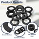 thumbnail image 3 of 12 Pcs Arandela Plana para Tornillos, Arandelas de Acero Inoxidable 20mm ID x 37mm OD x 3mm de Grosor para Pernos, Reparaciones de Fábricas, Cocinas, Tiendas, Negros, 3 of 6