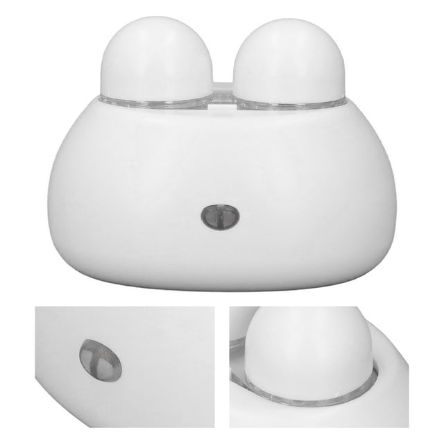 Contact Lens Cleaner Machine, 500mah Battery ABS All Round Compact Ultrasonic Wear Resistant Contact Lens Cleaning Machine for Home White
