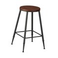 thumbnail image 2 of Taburete De Bar Moderno, Antideslizante, Redondo, De Altura De Mostrador, Sin Brazos, Con Estructura De Metal, 65 Cm, Sin Acolchado 65 centímetros, 2 of 9