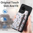 thumbnail image 5 of Allytech Galaxy S20 Ultra Case with Zipper Pocket & Cards Holder, Floral Slim Wallet Case for Girls Women Shockproof Stand Compatible with Car Mount Phone Case for Samsung Galaxy S20 Ultra -Black, 5 of 9