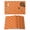 Orange, variant on Red White Stripes Placemats Set of 4, Simple Geometric Modern Monochrome Placemats for Dining Table, Place Mats for Kitchen Tabletop, Waterproof Wipeable Dining Table Mats Set