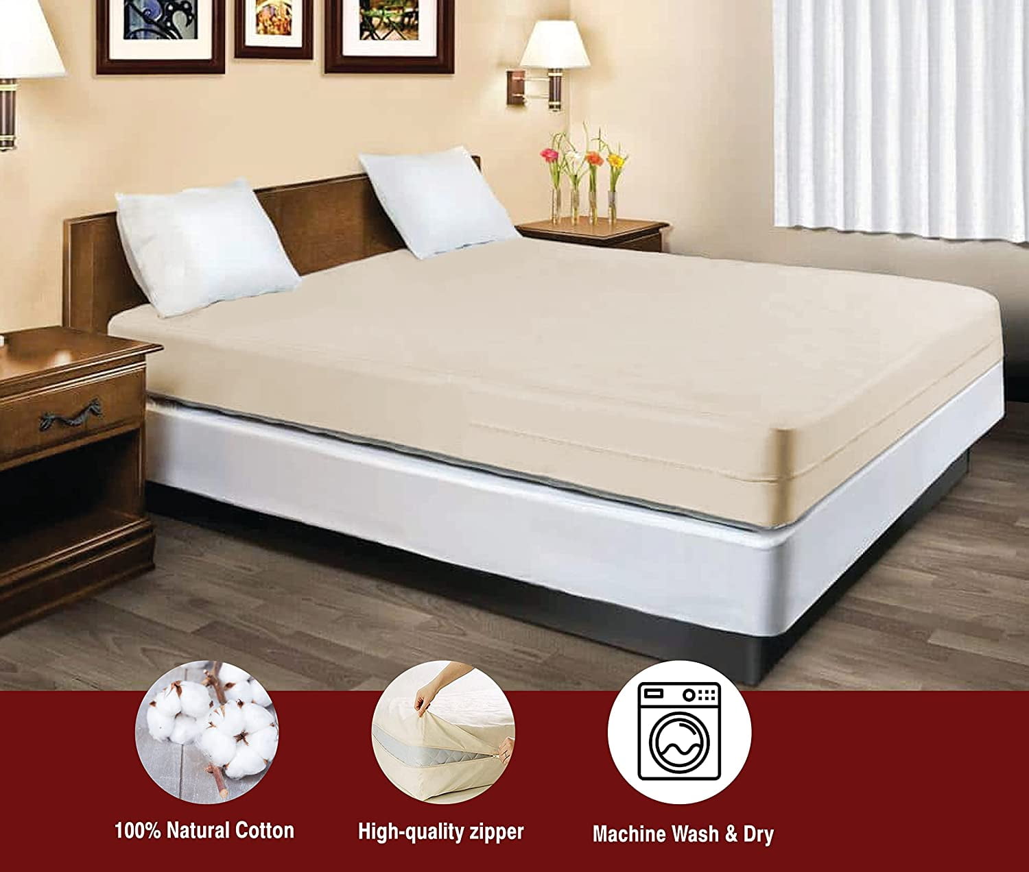 Cotton Youth Twin/Full Mattress Cover