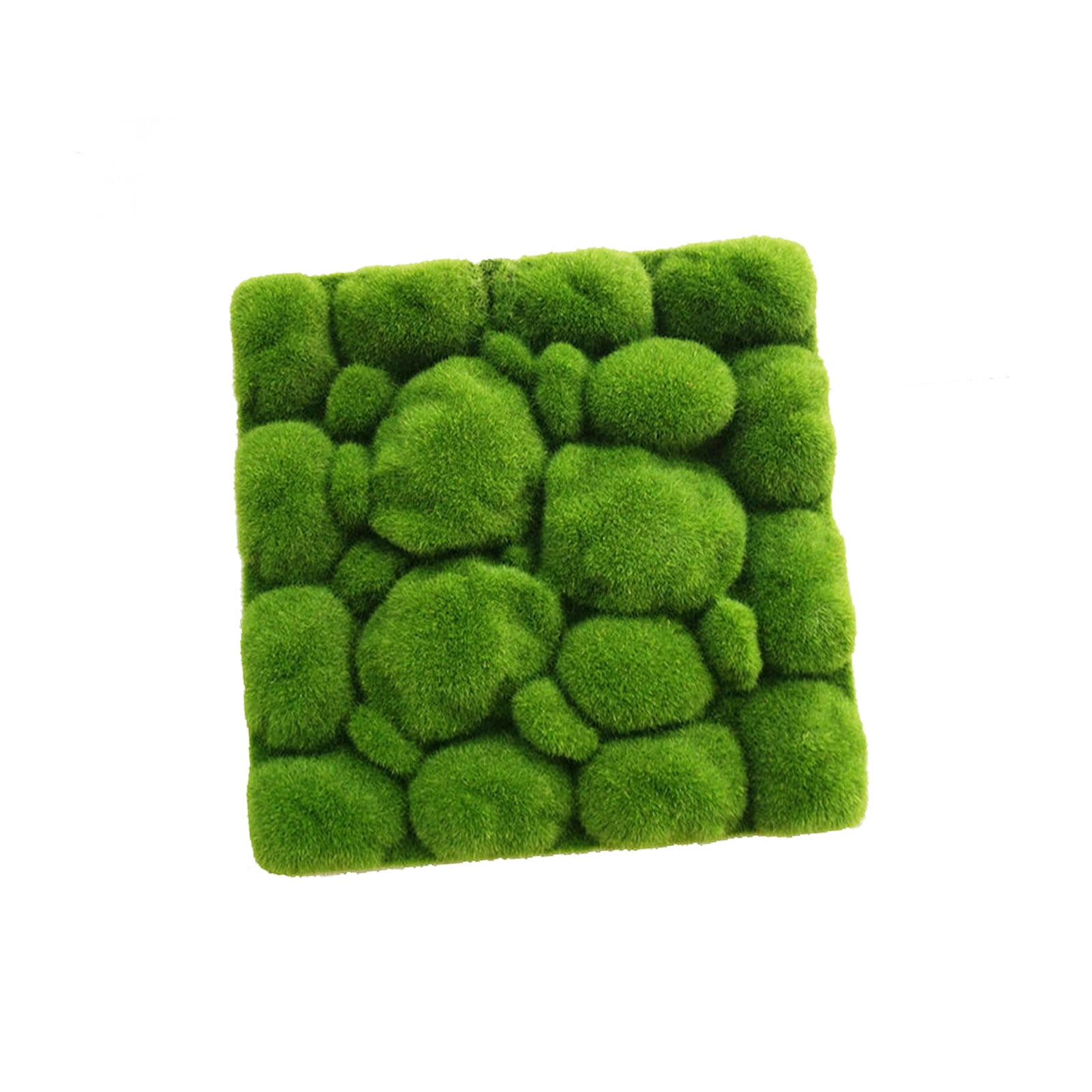 IMSHIE Moss Covered Stone Mat Garden Decor Fake Moss Stone Mat for Home