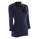 thumbnail image 3 of Playera Para Mujer K-SWISS Cuello V Manga Larga Azul Talla Ch, 3 of 4