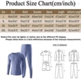 thumbnail image 3 of VBARHMQRT Men's Pajama Pants Funny Male Thermal Underwear Set Solid Color Round Neck Cationic Hemming Long Sleeve Pants Set, 3 of 3